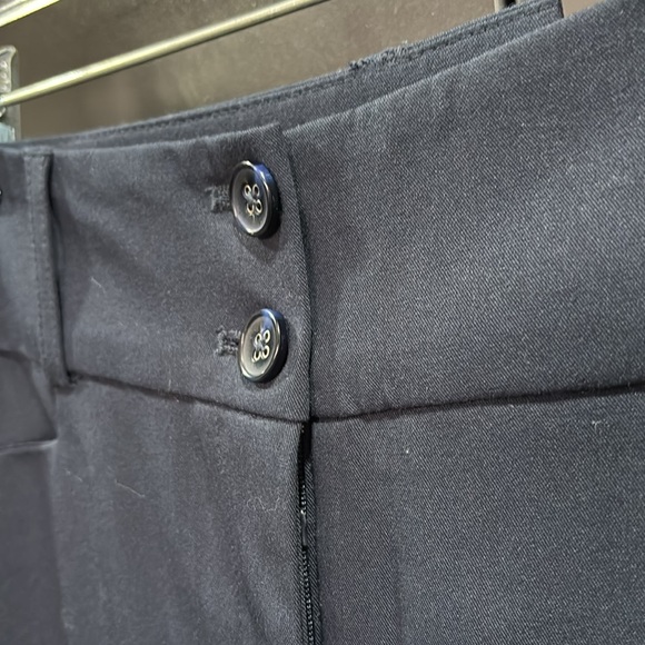 Alfani Curvy Fit trousers, short length, pockets,belt loop.zip fly,stretch,navy - Picture 5 of 10